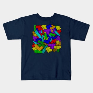 Tetris Pile Kids T-Shirt